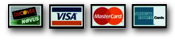 We Accept All Major Credit Cards. Visa, Mastercard, Discover, and American Express